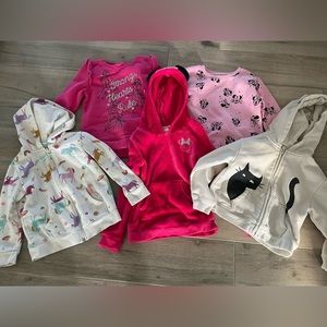 Five toddler girls sweatshirts!
